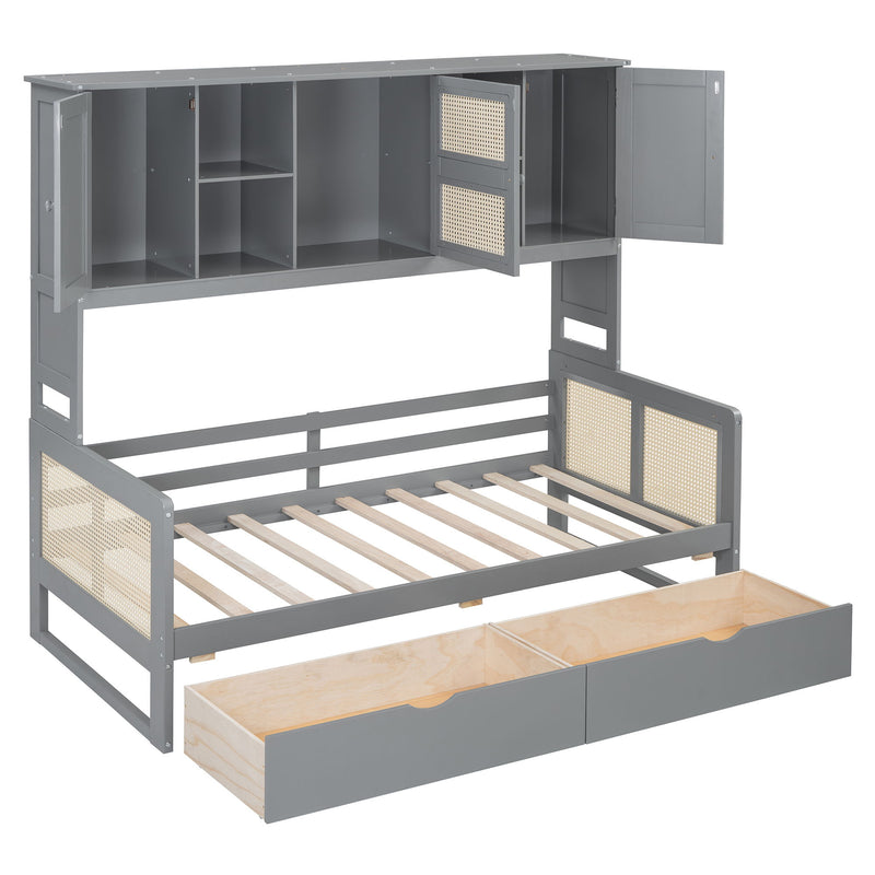 Daybed And All In One Cabinet And Shelf