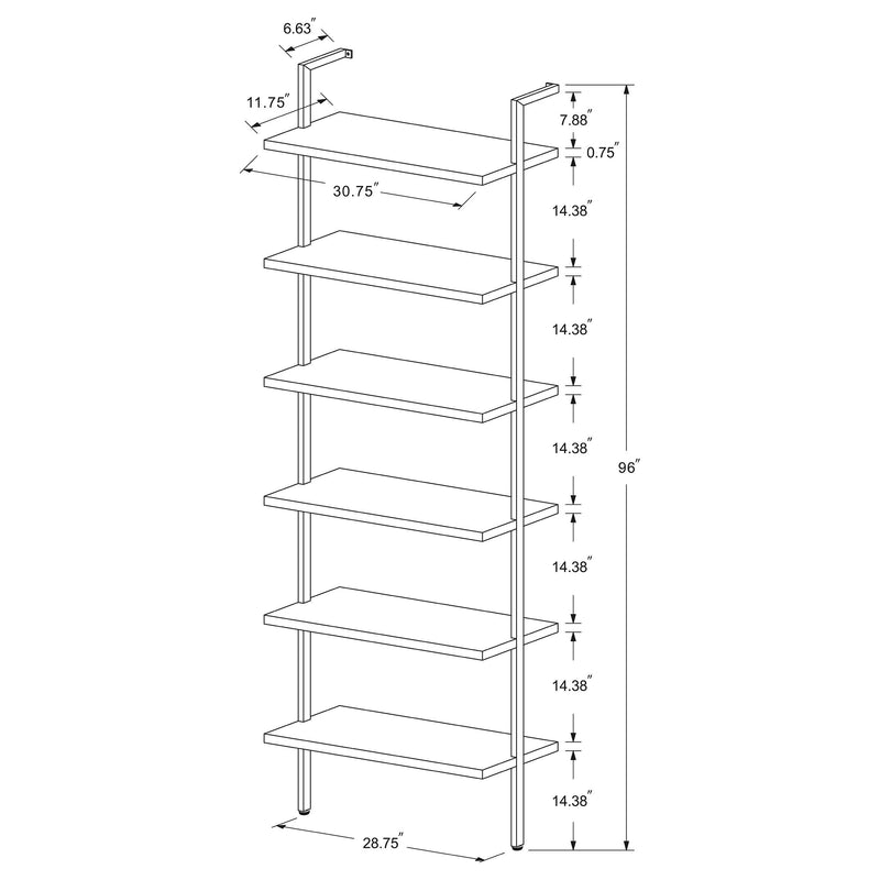 Owens - 3-Piece Wall Mounted Bookshelf Set - Walnut