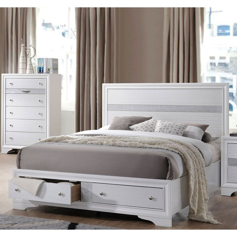 ACME Naima Queen Bed in White 25770Q