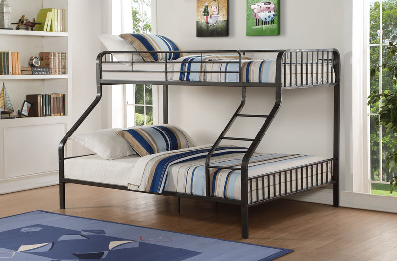 Caius - Twin Long Queen Bunk Bed - Gun