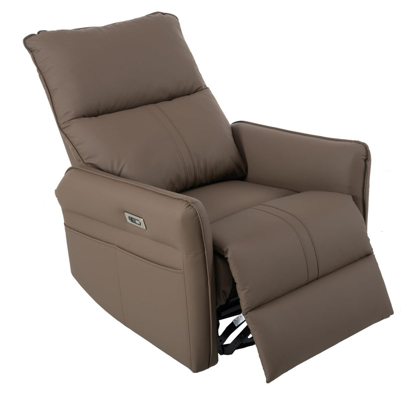 29.92" 270 Power Swivel Rocker Recliner Chair, Electric Glider Reclining Sofa With USB Ports, Power Swivel Glider, Rocking Chair Nursery Recliners For Living Room Bedroom