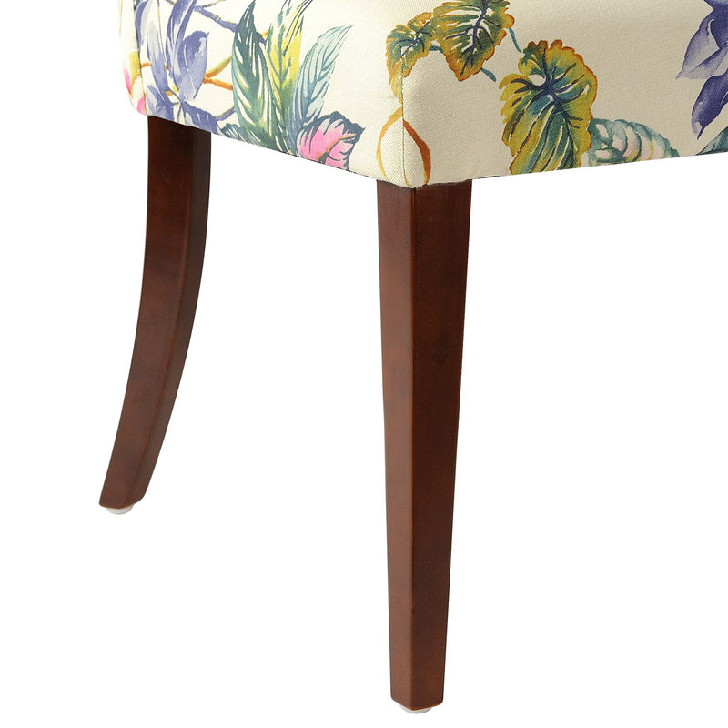 Paradise - Upholstered Accent Chair Printed On - Off-White Floral