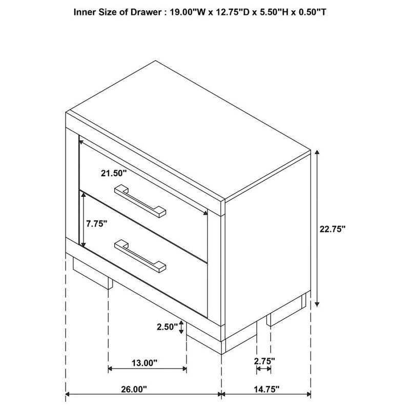 Jessica - Bedroom Set With LED