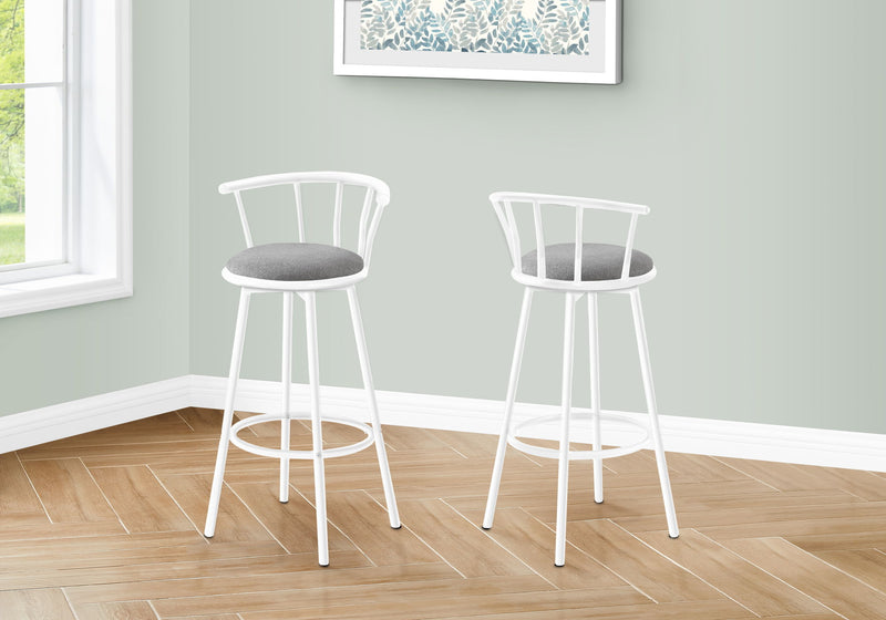 Swivel Stool Bar Height, Stylish Design Contemporary & Modern (Set of 2)