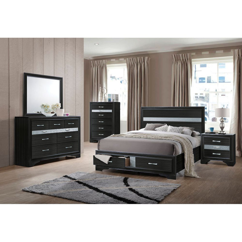 ACME Naima Queen Bed in Black 25900Q