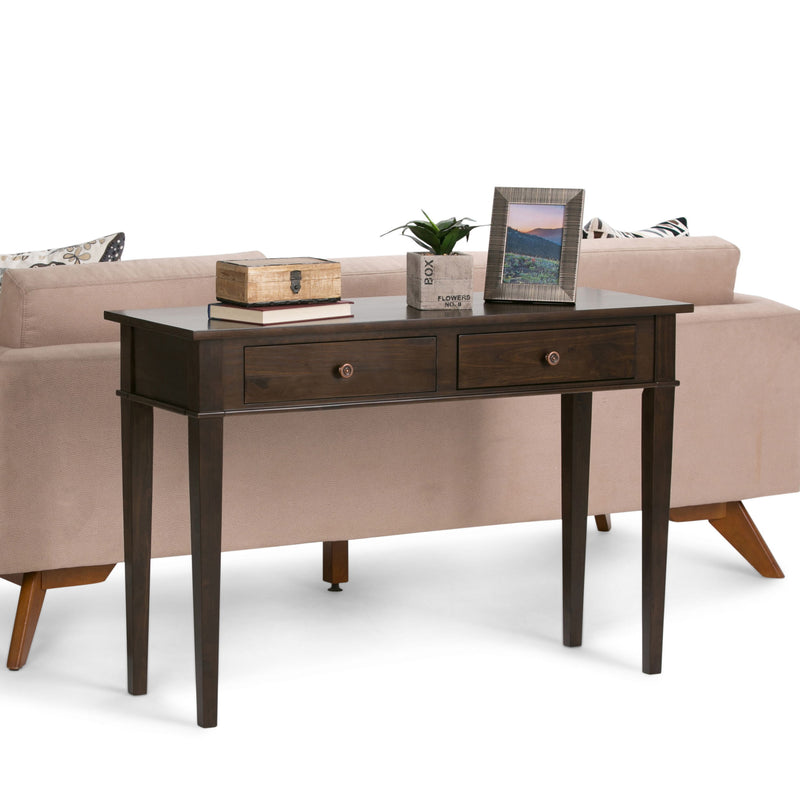 Carlton - Console Sofa Table - Dark Tobacco Brown