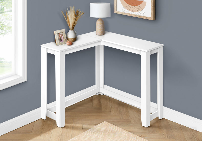 Corner Accent Console Table For Entryway, Unique Design Contemporary & Modern