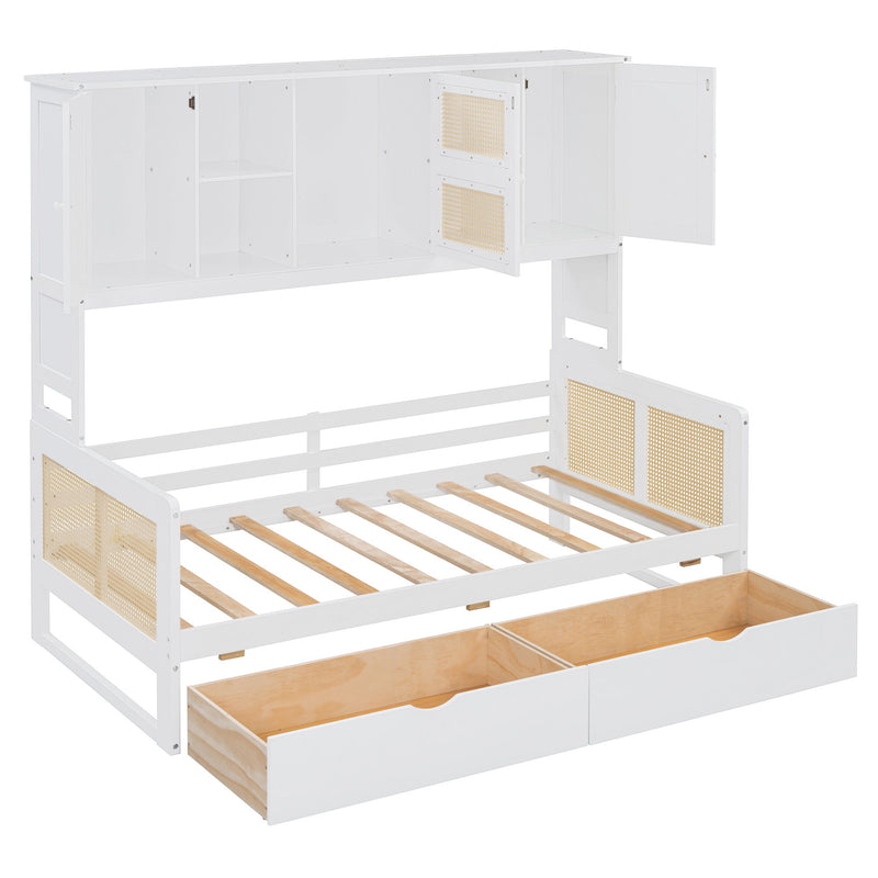 Daybed And All In One Cabinet And Shelf