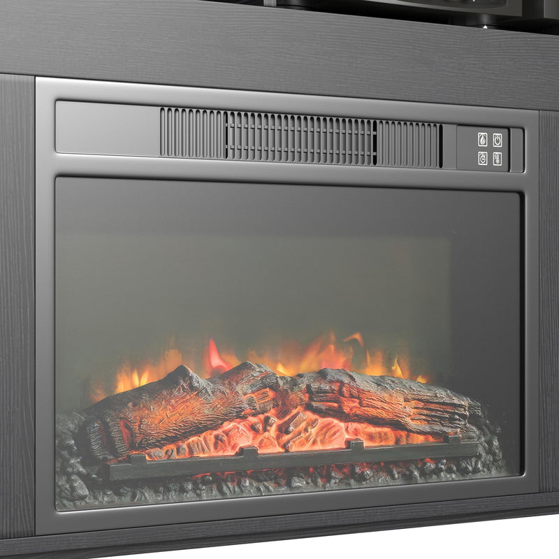 St. Cloud - Fireplace With Sound System - Black