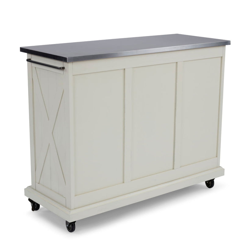 Bay Lodge - Kitchen Cart - Wood in White