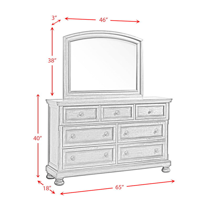 Kingston - Dresser & Mirror - Walnut