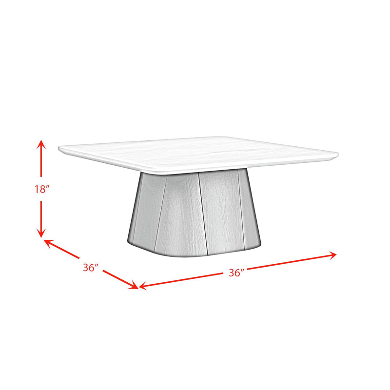 Edison - Coffee Table - White And Black