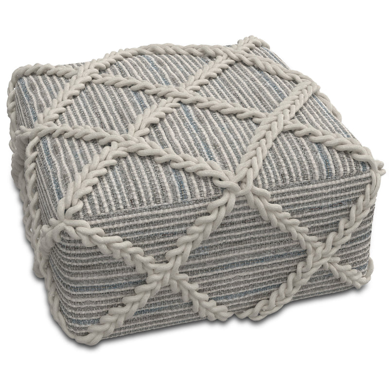 Cowan - Handcrafted Square Pouf