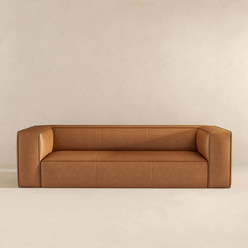 Colton - Leather Sofa - Tan