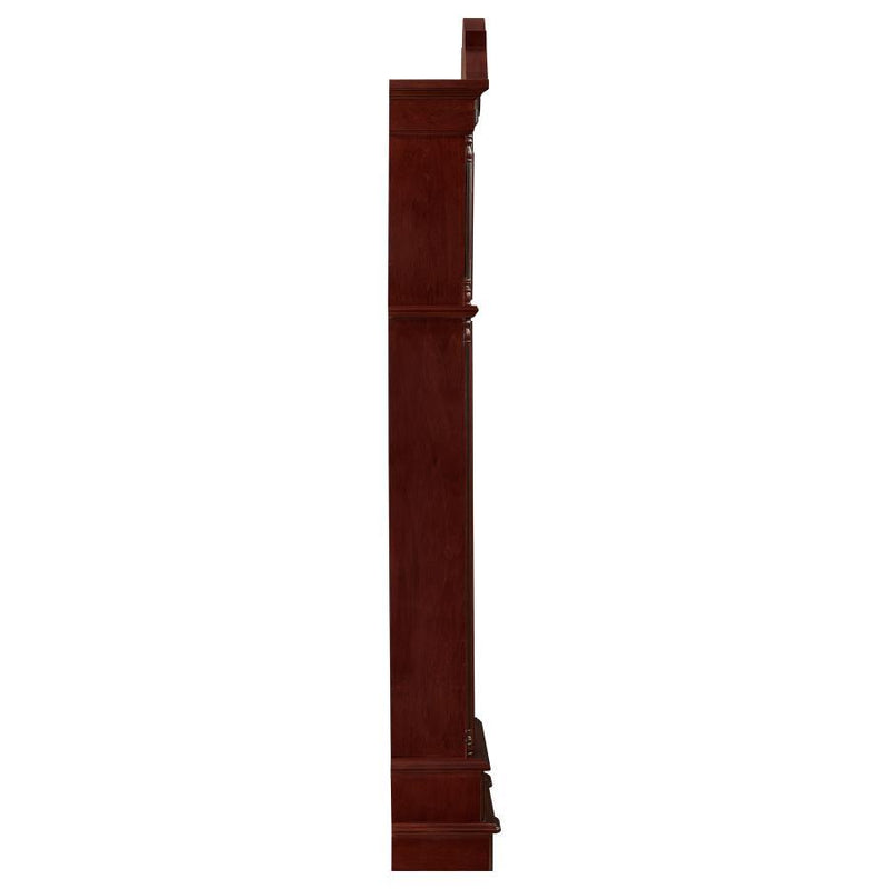 Diggory - Grandfather Clock With Adjustable Chime - Brown Red