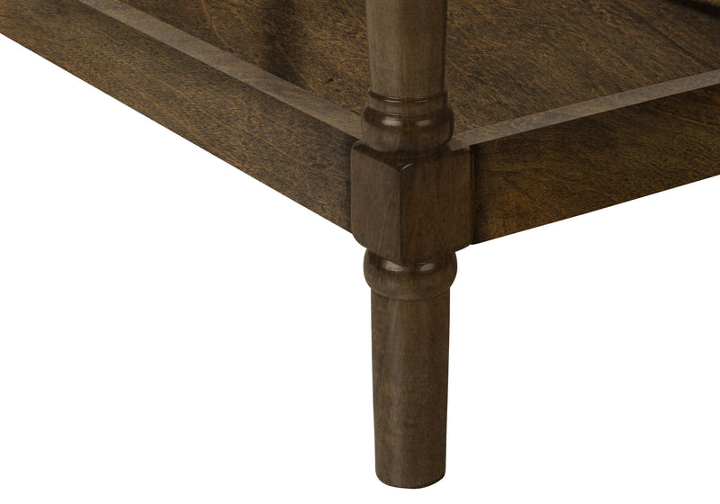 Accent End Table, 2 Tier, Storage Drawer, Traditional Stylish Design