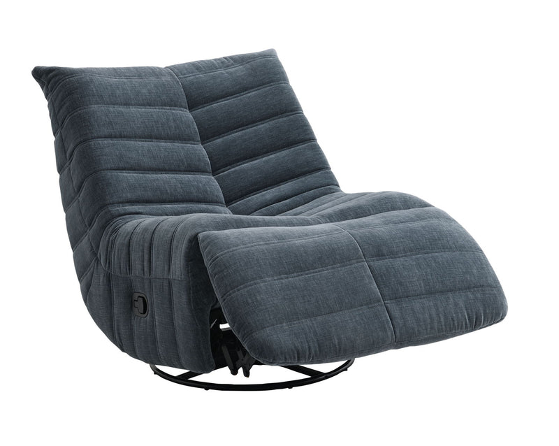 Talmon - Chenille Glider Recliner With Swivel