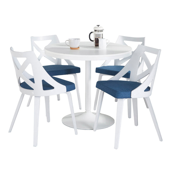 Dakota Charlotte - 5 Piece Contemporary Design, Dining Set