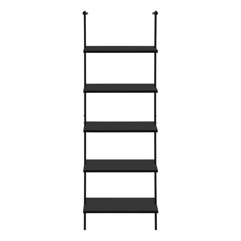 Bookshelf, Bookcase, Etagere, Ladder, 5 Tier, For Office, Contemporary & Modern - Black