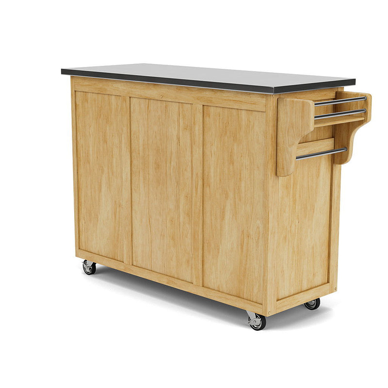 Create-A-Cart - 4 Doors Kitchen Cart - Steel Top