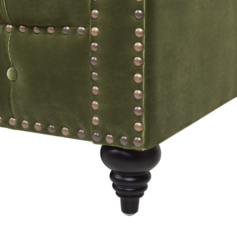 Alto - Tufted Chesterfield Sofa - Olive Green