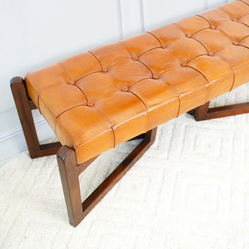 Riley - Bench - Brown / Rustic / Tan