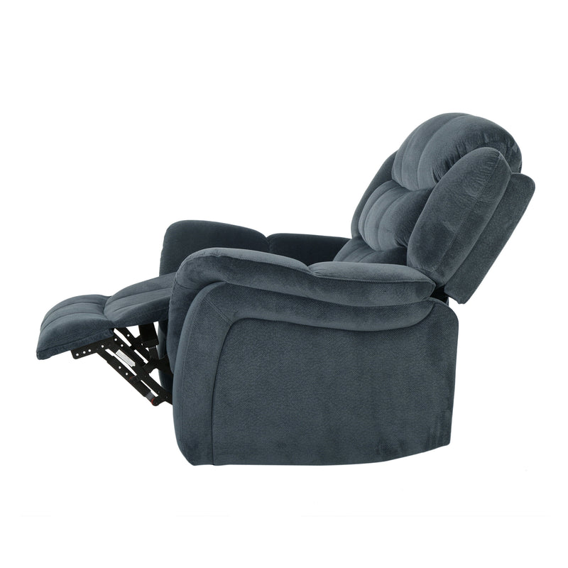 Classic Design, Plush Fabric, Glider Recliner