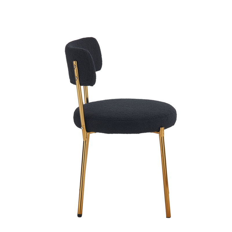 Mid-Century Modern Dining Chairs - Gold Legs