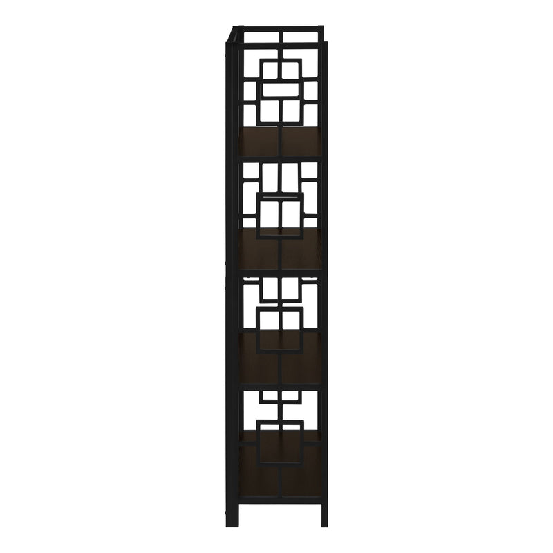 Bookshelf, Bookcase, Etagere, 4 Tier, For Office, Contemporary & Modern - Espresso