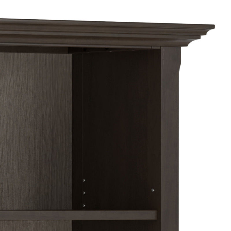 Amherst - Transitional 5 Shelf Bookcase - Brown