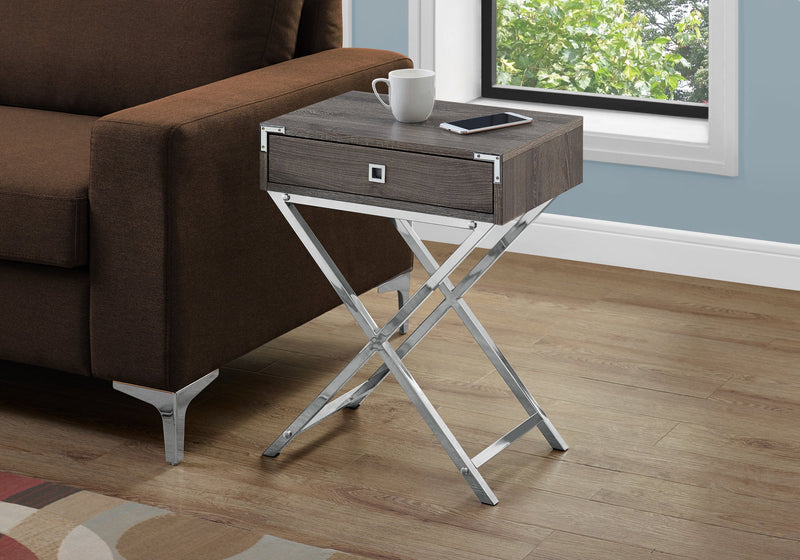 Accent Side Table, Storage Drawer, Stylish Design Contemporary & Modern