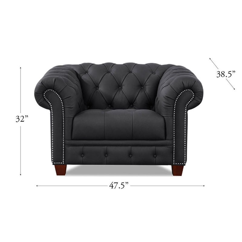 York - Waxy Pull Up Leather Chair