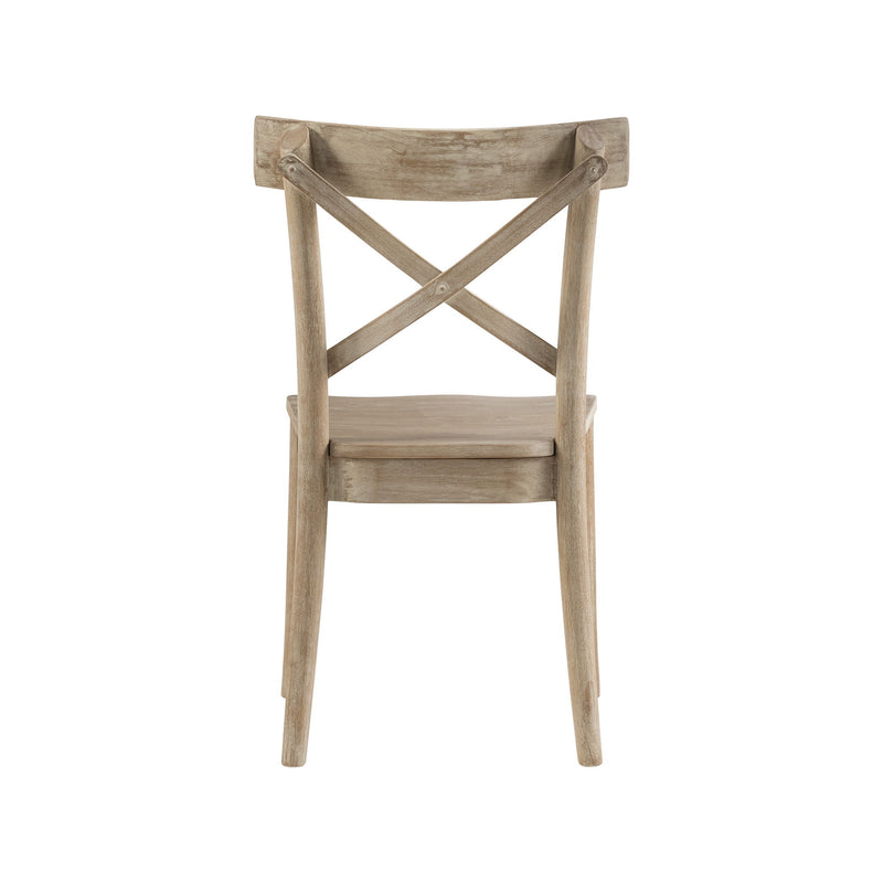 Callista - X-Back Wooden Side Chair (Set of 2) - Beach