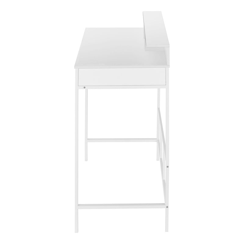 Computer Desk For Home Office, Standing, Storage Shelves, Laptop, Contemporary & Modern