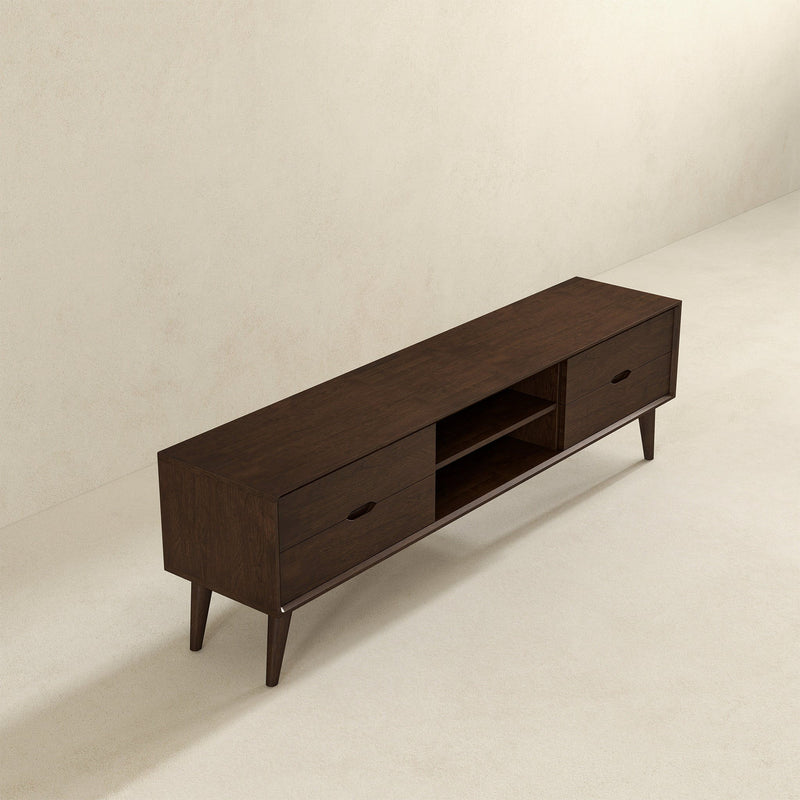 Adrian - TV Stand - Walnut Brown