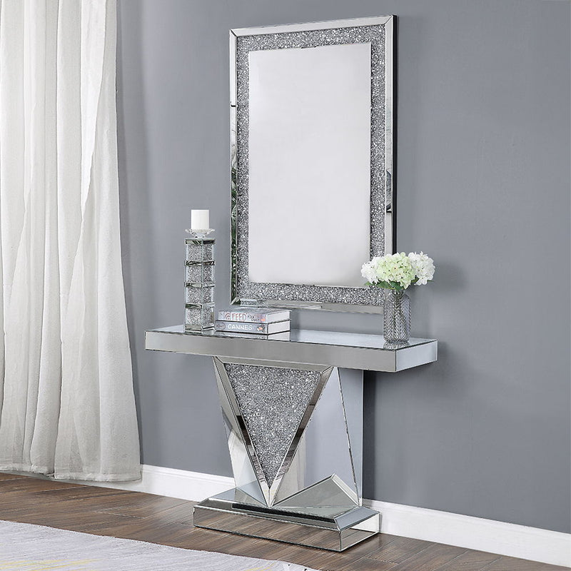 Noralie - Accent Table - Mirrored - 31"