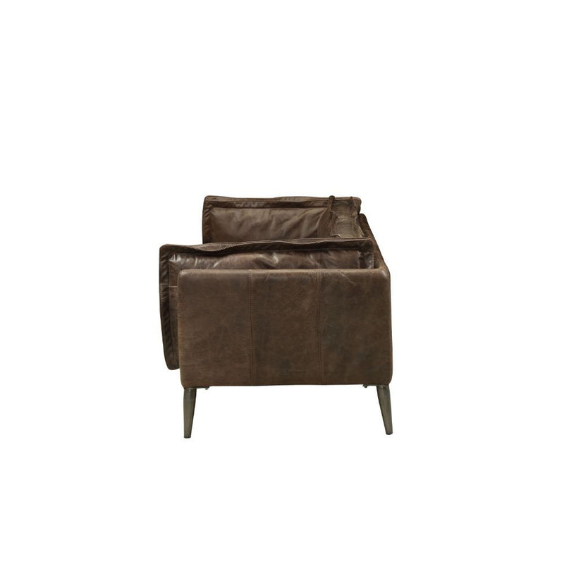 Porchester - Sofa - Distress Chocolate Top Grain Leather - Atlantic Fine Furniture Inc