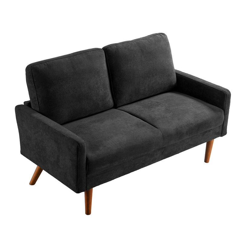 Loveseat Sofa, European Style With Sleek Design, Modern & Vintage Flair, Upholstered 2 Seater Couch