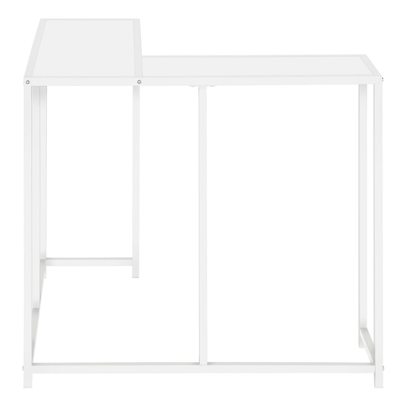 Corner Accent Console Table For Entryway, Unique L-Shaped Design