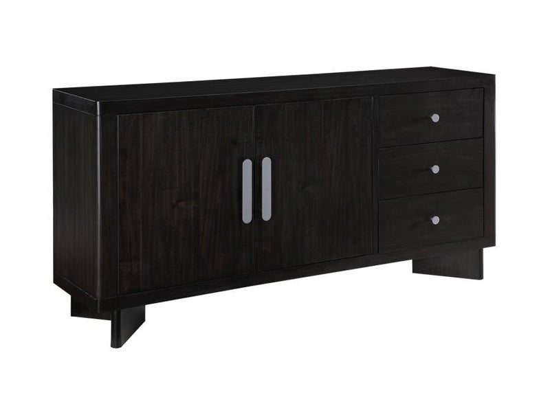 Hathaway - 3-Drawer Sideboard Buffet Cabinet - Acacia Brown