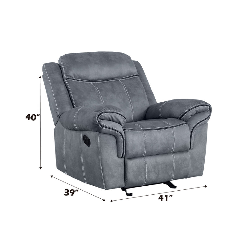 Zubaida - Two Tone Velvet Glider Recliner