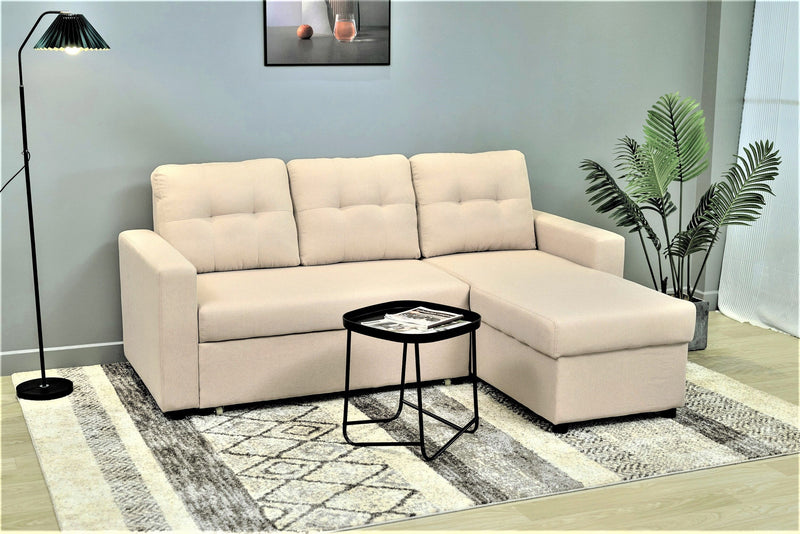 Convertible L Shaped Sectional Sleeper Sofa Bed, Saving Pull Out Couch