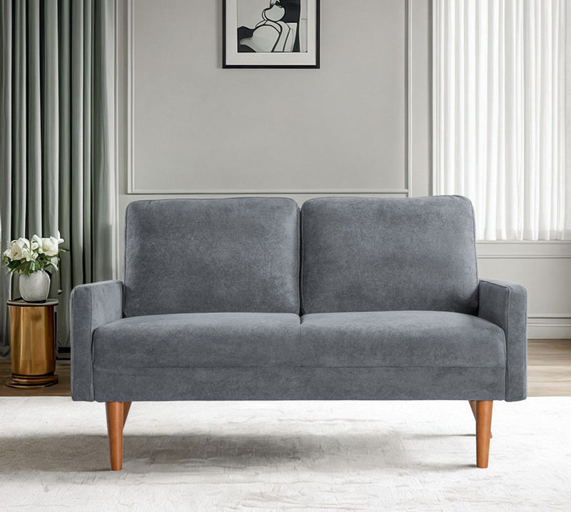 Loveseat Sofa, European Style With Sleek Design, Modern & Vintage Flair, Upholstered 2 Seater Couch