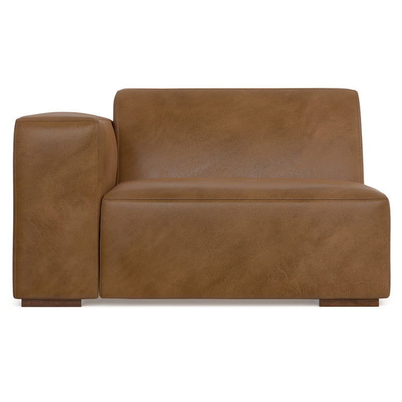 Rex - Left Arm Sofa Module - Brown