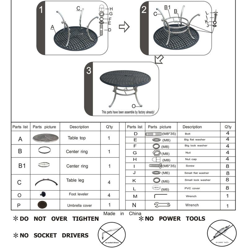 Round Dining Table - Espresso Brown