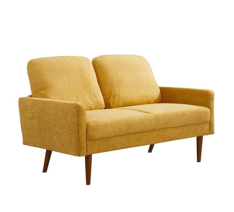 Loveseat Sofa, European Style With Sleek Design, Modern & Vintage Flair, Upholstered 2 Seater Couch