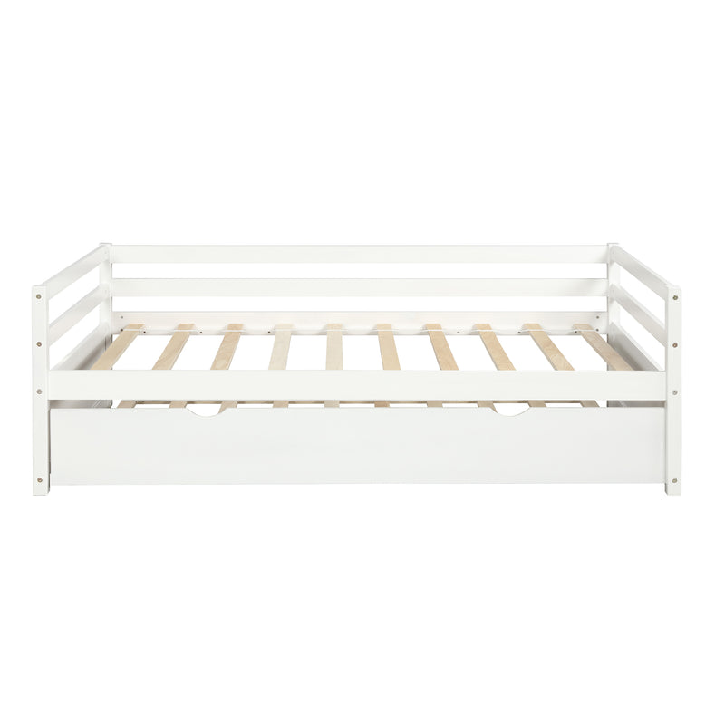 Daybed with Trundle Frame Set, Twin Size, White