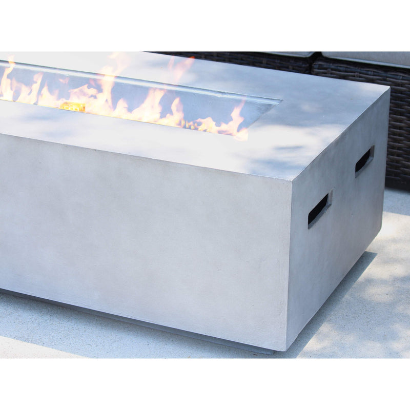 Modern Concrete Design Propane Outdoor Fire Pit Table