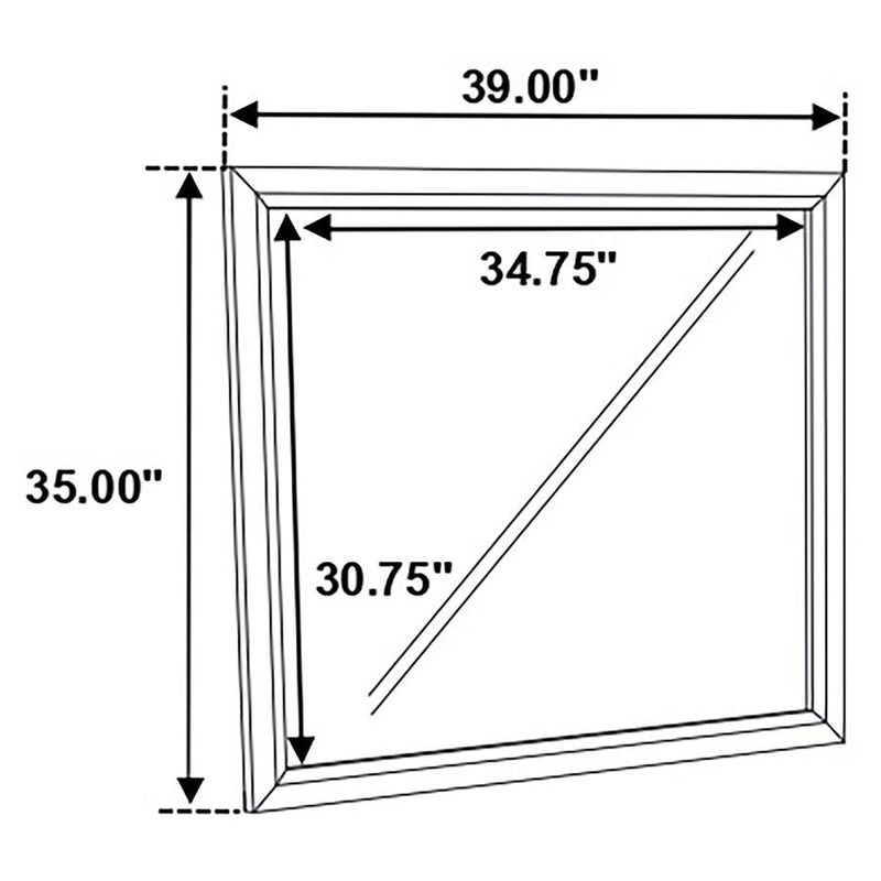 Watson - Dresser Mirror - Gray Oak - Atlantic Fine Furniture Inc