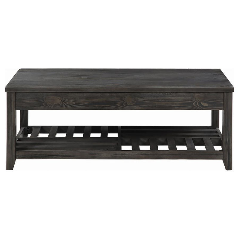 Cliffview - Rectangular Wood Lift Top Coffee Table - Gray - Atlantic Fine Furniture Inc